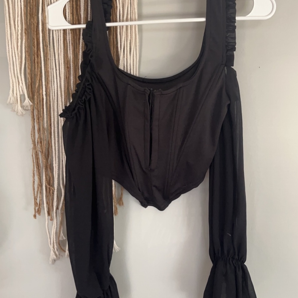 ASOS off the shoulder corset top